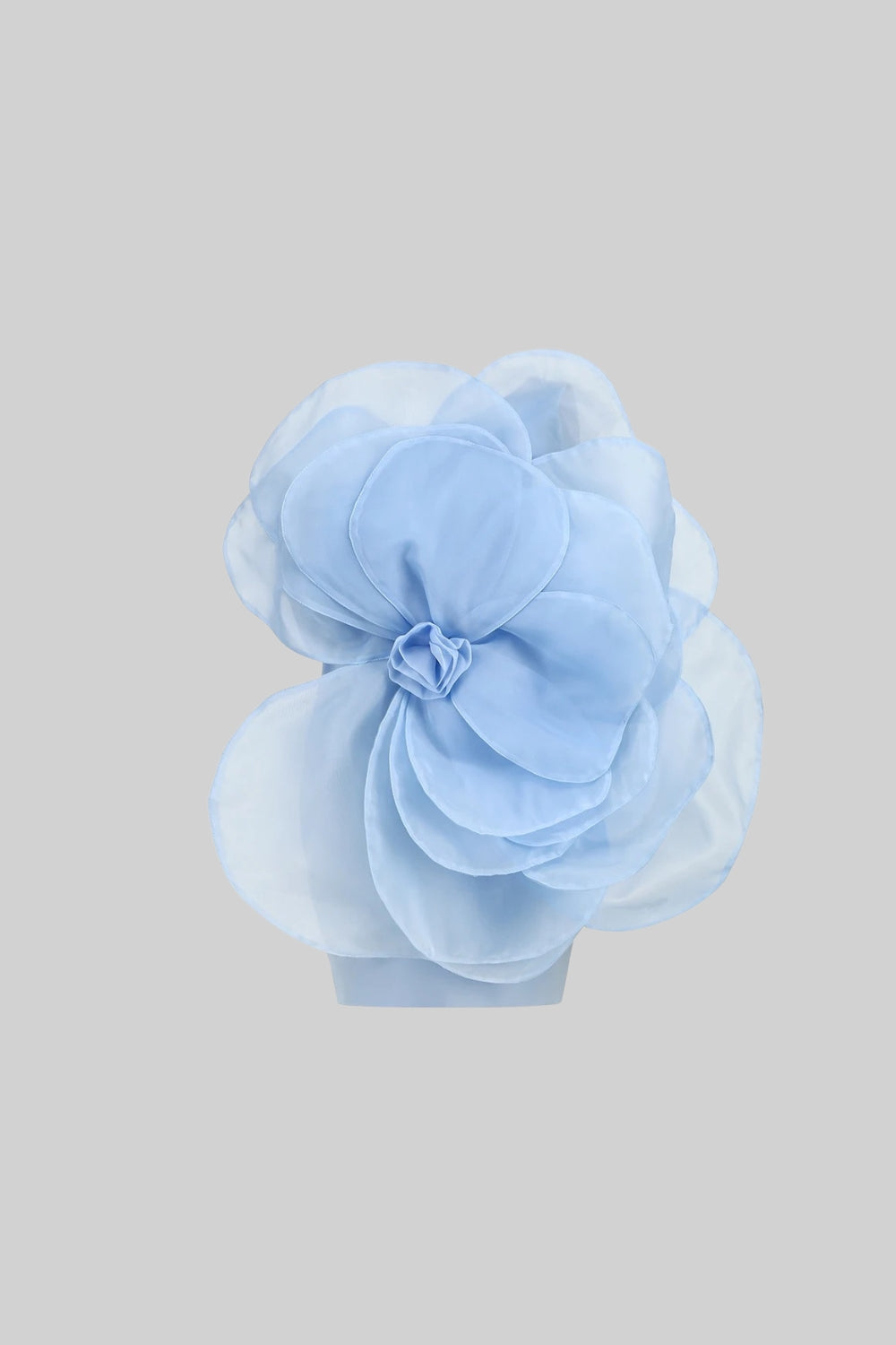 bonnie 3D Voluminous Organza Floral Mini Dress - Blue