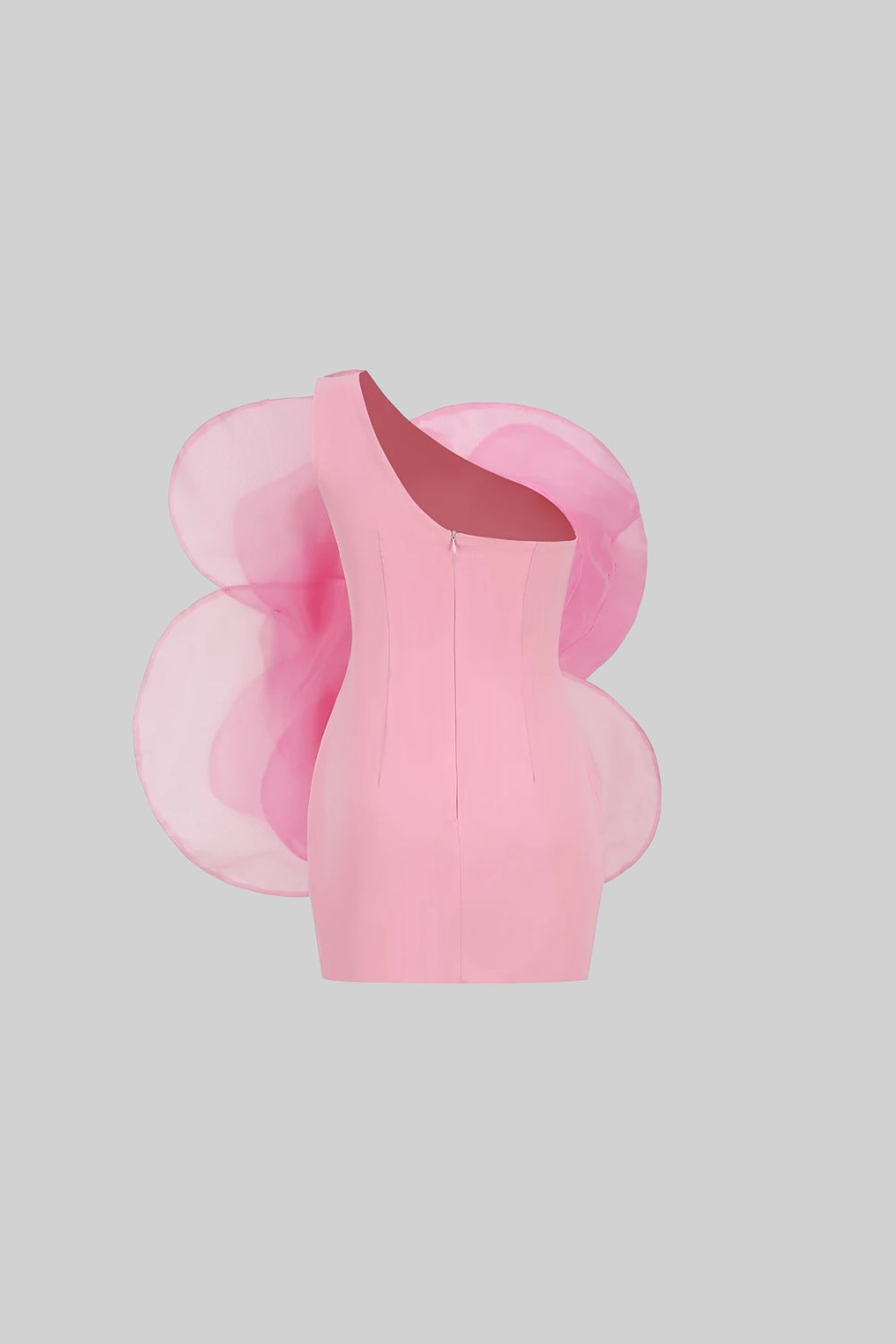 bonnie 3D Voluminous Organza Floral Mini Dress - Pink