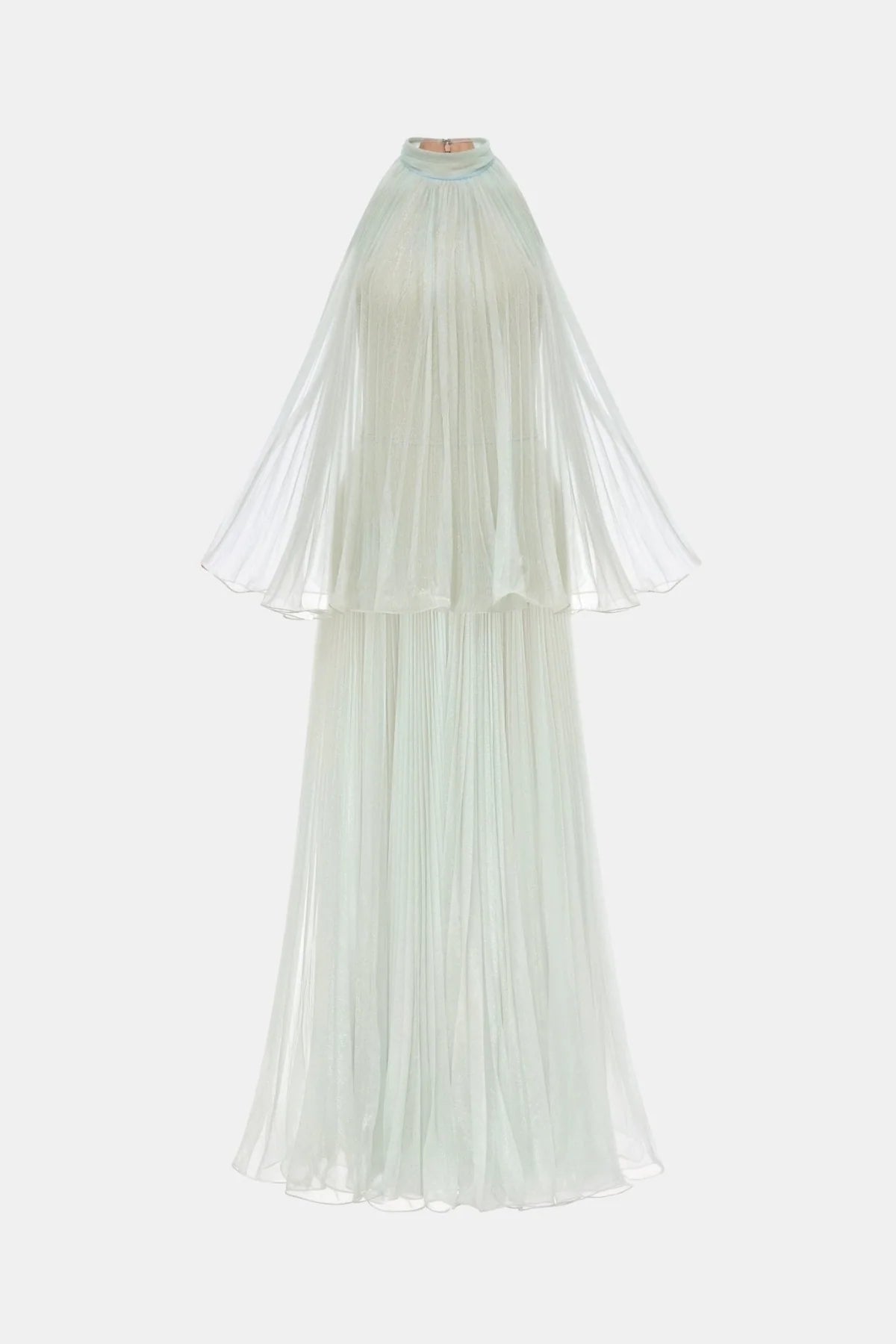 georgia Sleeveless Pleated Maxi Dress - Mint