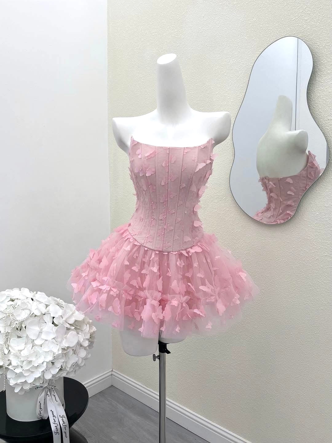 doreen Butterfly Corset Mini Dress
