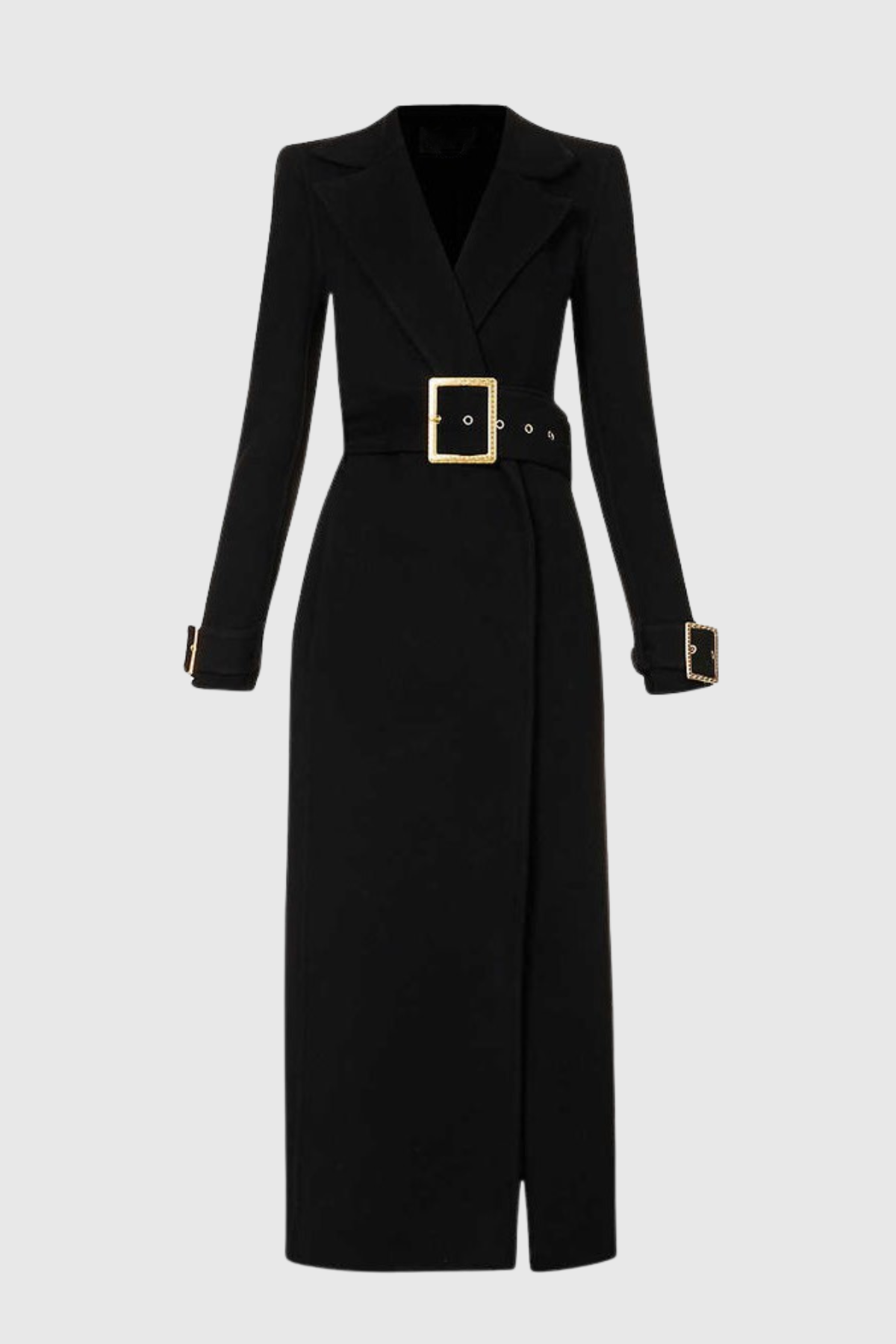 Allston Peak-lapel Belted Coat