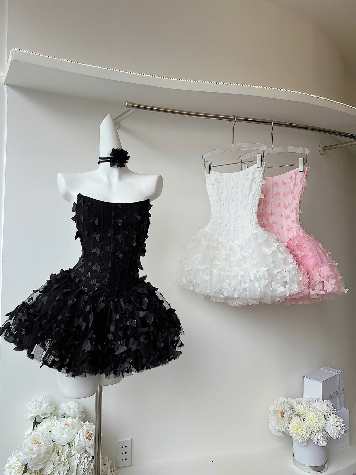 doreen Butterfly Corset Mini Dress