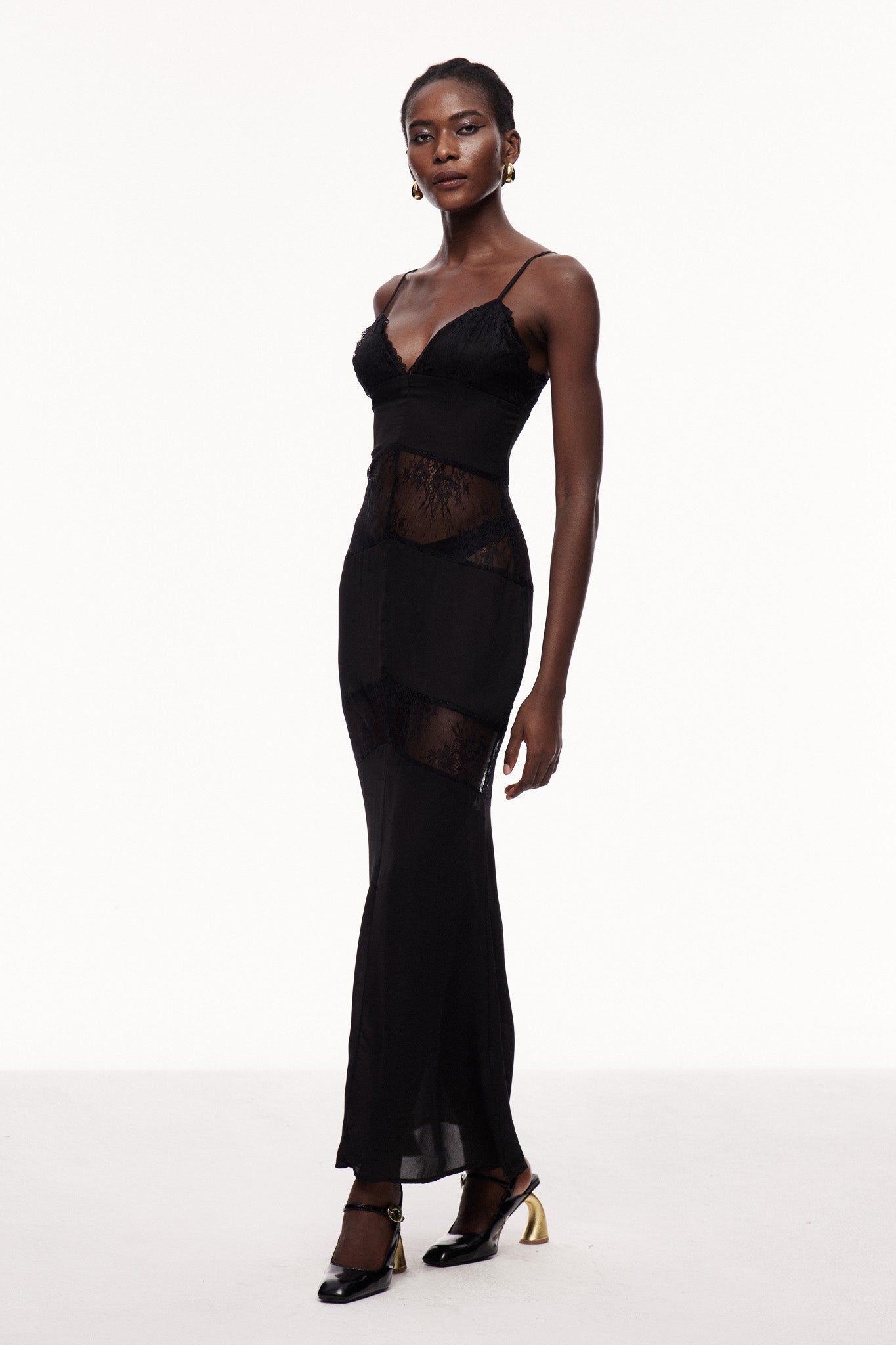 Bernal Lace Cutout Floral Maxi Dress