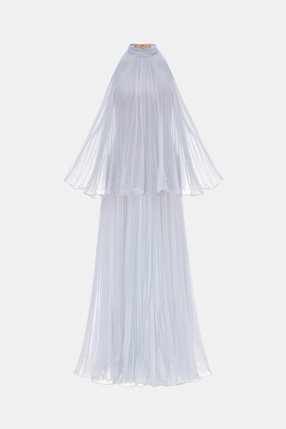 georgia Sleeveless Pleated Maxi Dress - Purple