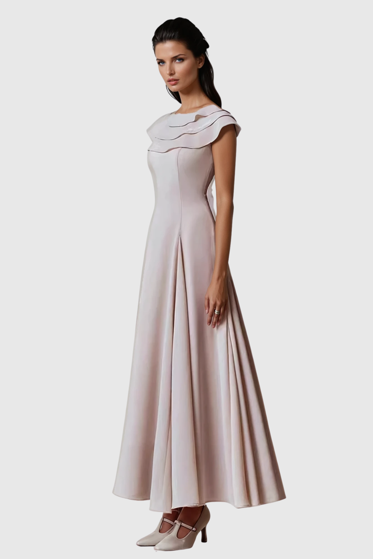 Chidiebele Ruffle Sleeveless Maxi Dress