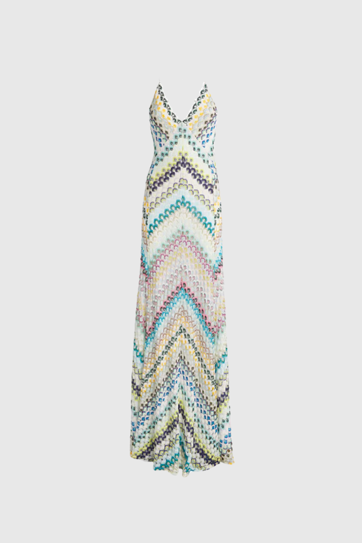 Daouda Spaghetti Backless Maxi Dress In Green