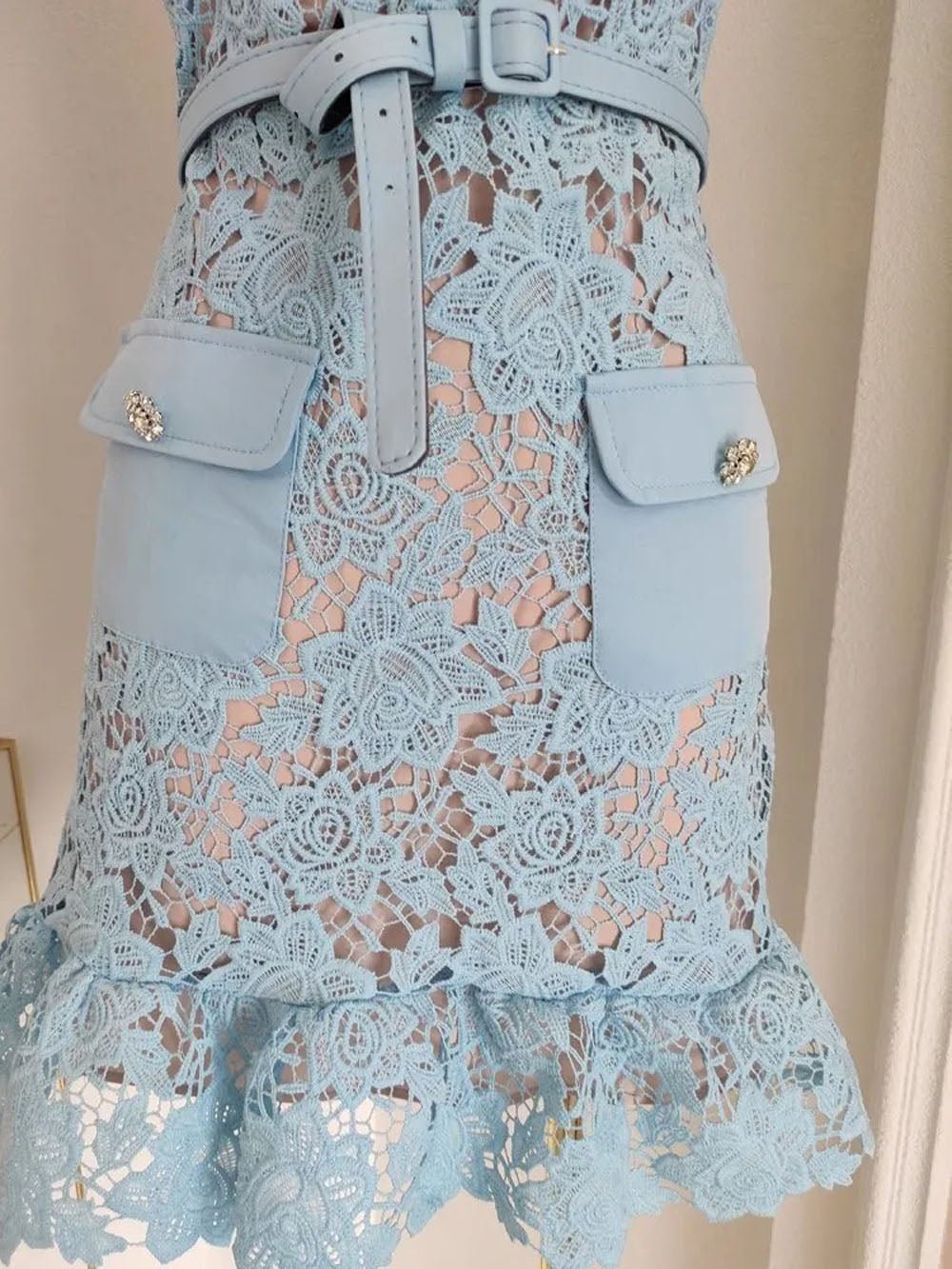 Hallie Diamond Floral Mini Dress
