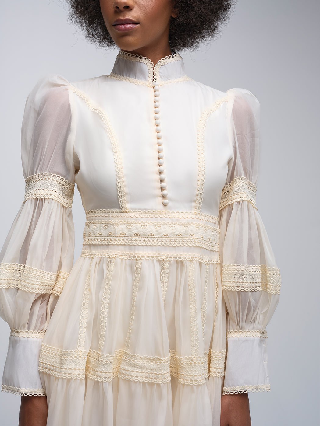 Milla Layered Mesh Sleeve Mini Dress