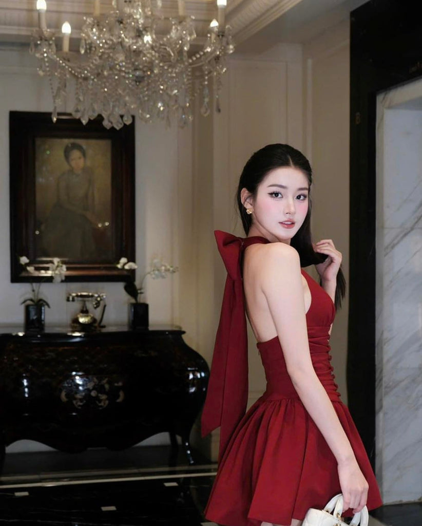 Stylish beautiful dress | Rizza Halter Mini Dress - Ideal for special occasions