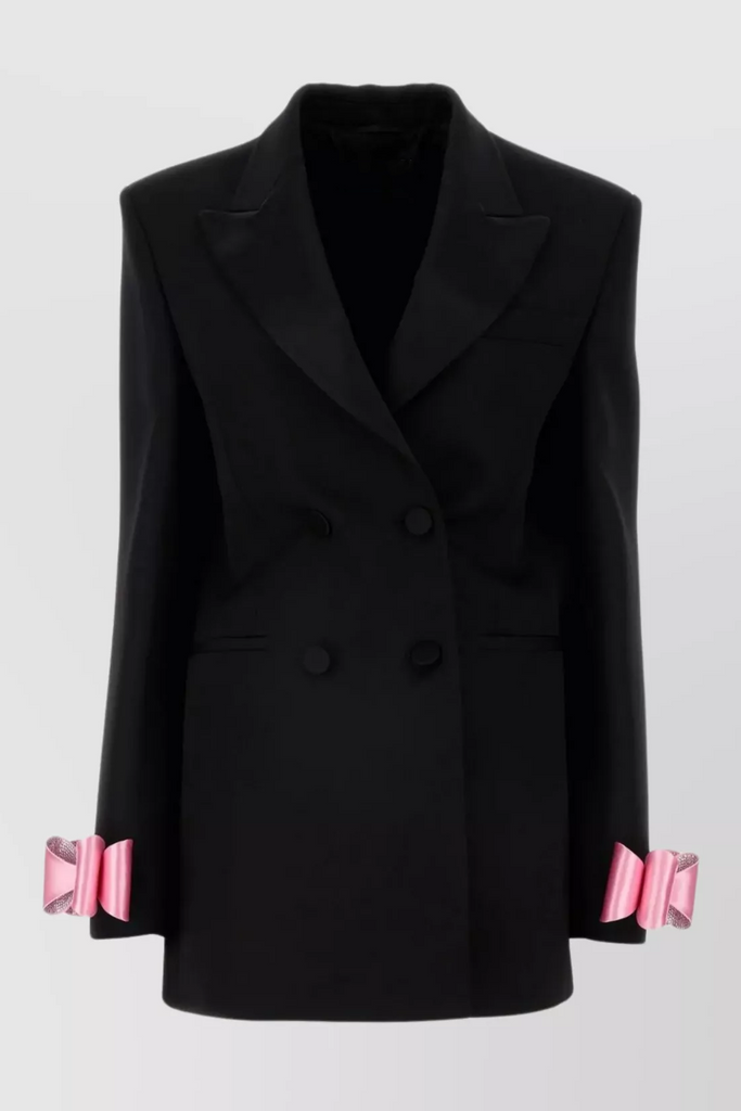 Pipa Crystal Bow-detail Blazer Dress - Black - Stylish black dress for special occasions | Buy Online