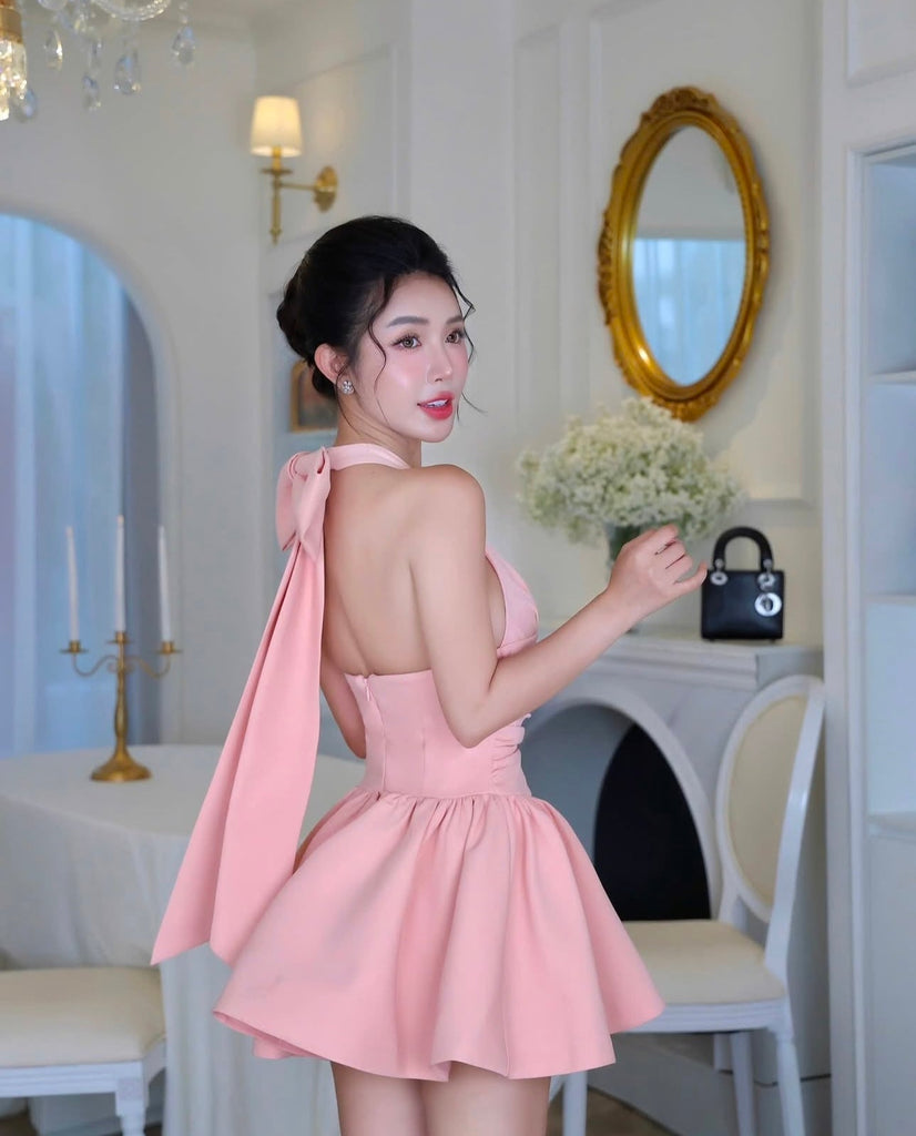 Stylish beautiful dress | Rizza Halter Mini Dress - Ideal for special occasions