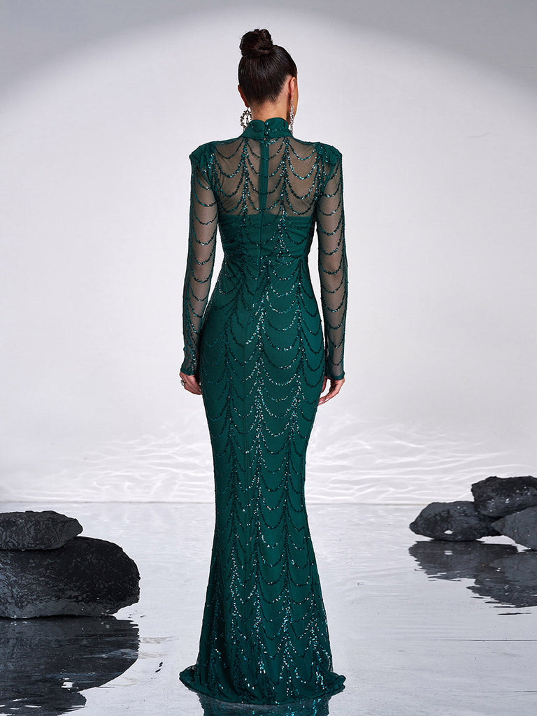 Stylish beautiful dress | See-through Ripple Cocktail Dress - Ideal for cocktail