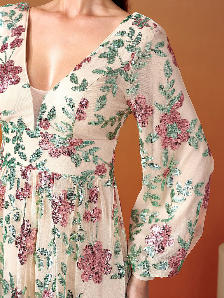 Shop  beautiful dress - Perfect for special occasions | V-Neck Backless Tulle Apricot Prom Dress