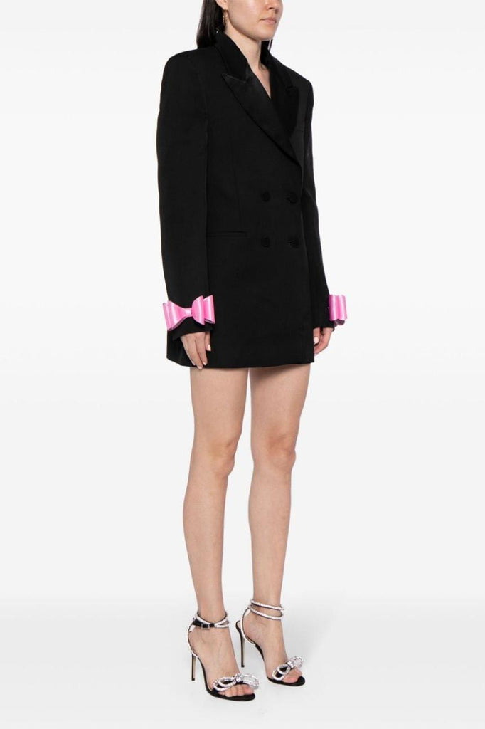 Pipa Crystal Bow-detail Blazer Dress - Black - Stylish black dress for special occasions | Buy Online