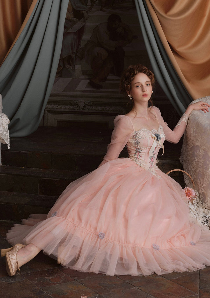 Stylish beautiful dress | Annalise Long Sleeve Corset Dress - Ideal for special occasions