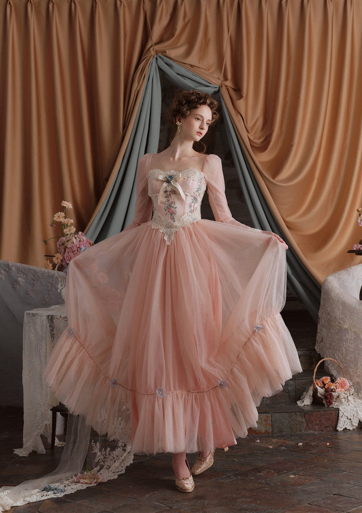 Stylish beautiful dress | Annalise Long Sleeve Corset Dress - Ideal for special occasions