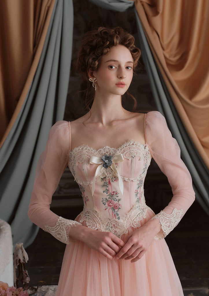 Shop  beautiful dress - Perfect for special occasions | Annalise Long Sleeve Corset Dress