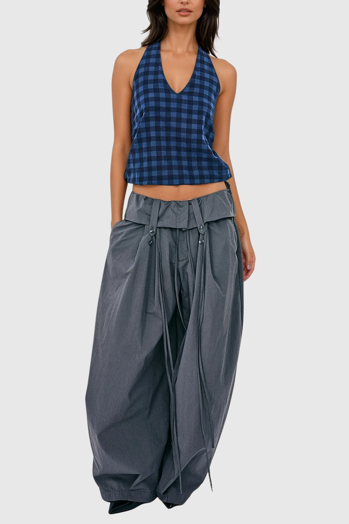 Wenda Deconstruct Wide Leg Pants - Stylish beautiful dress for special occasions | Buy Online