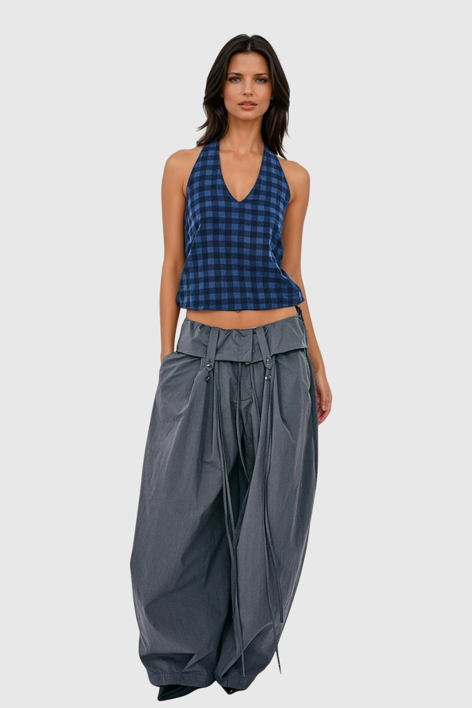 Wenda Deconstruct Wide Leg Pants - Stylish beautiful dress for special occasions | Buy Online