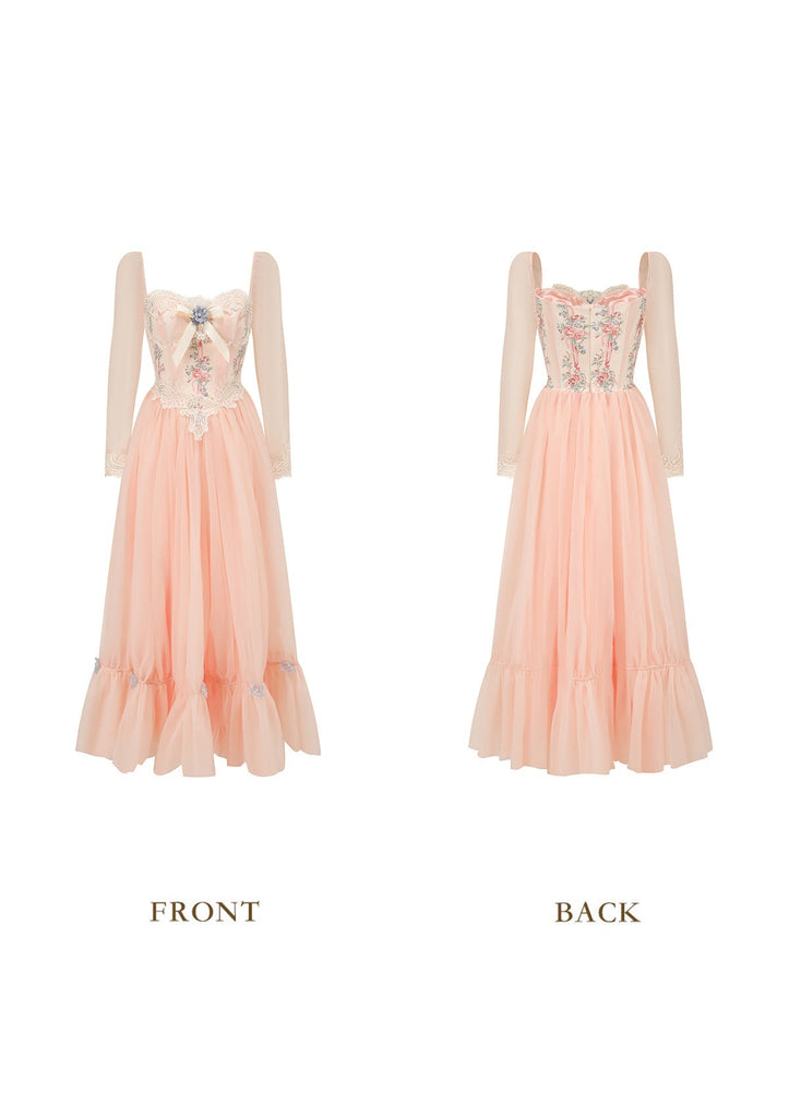 Stylish beautiful dress | Annalise Long Sleeve Corset Dress - Ideal for special occasions