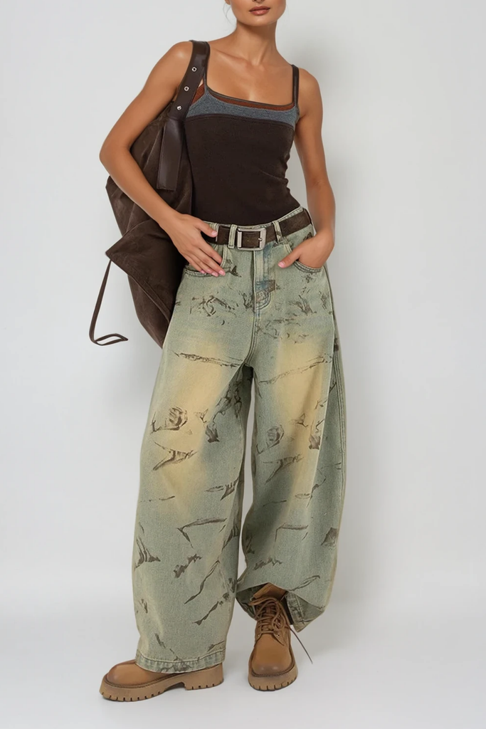 Shop  beautiful dress - Perfect for special occasions | Dat Print Baggy Jeans