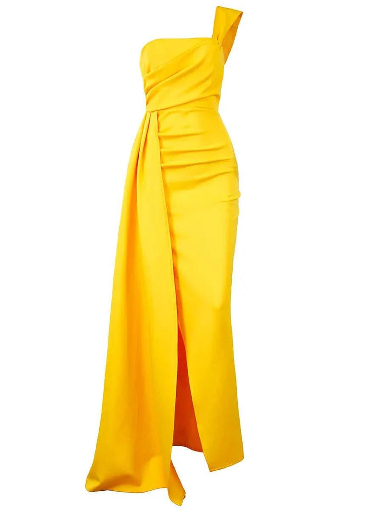 Stylish beautiful dress | Draping Maxi Prom Dress - Ideal for special occasions