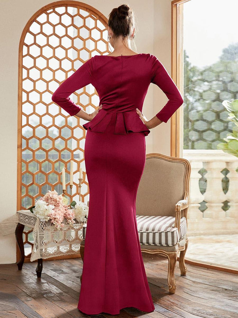 Stylish beautiful dress | Crew Neck Mermaid Evening Dress - Ideal for special occasions