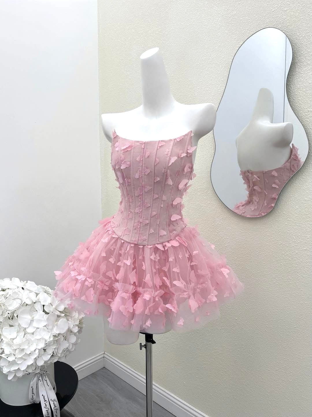doreen Butterfly Corset Mini Dress