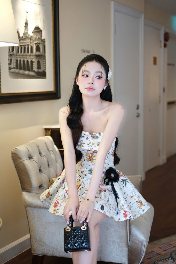 Lumi Strapless Mini Dress - Stylish beautiful dress for special occasions | Buy Online