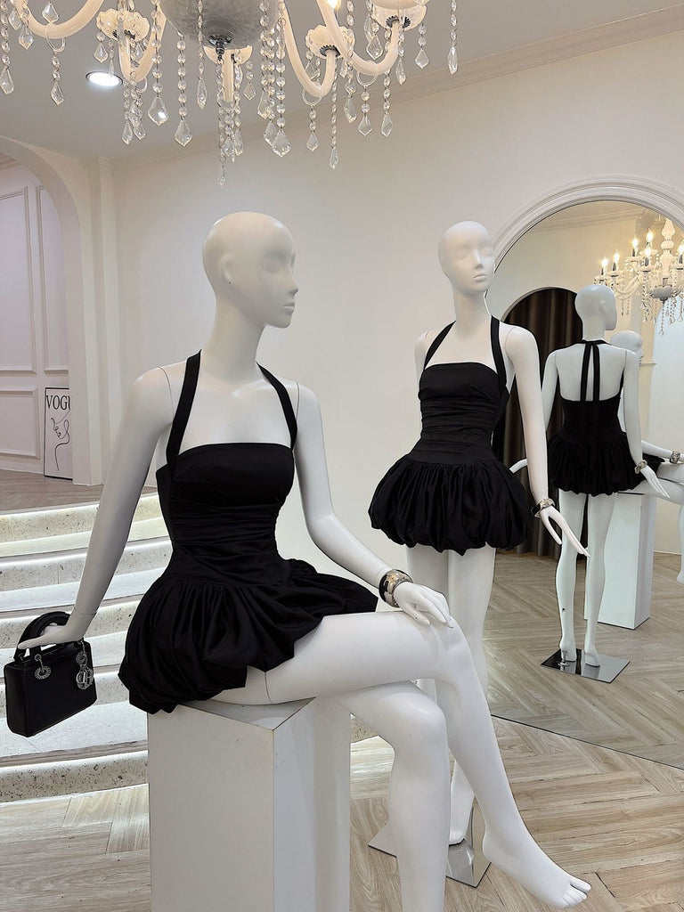 Rosetta Halter Bubble Mini Dress - Stylish beautiful dress for special occasions | Buy Online