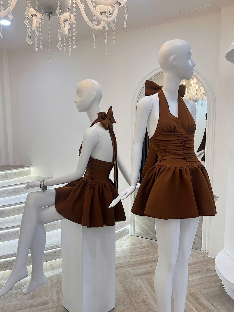 Shop  beautiful dress - Perfect for special occasions | Rizza Halter Mini Dress