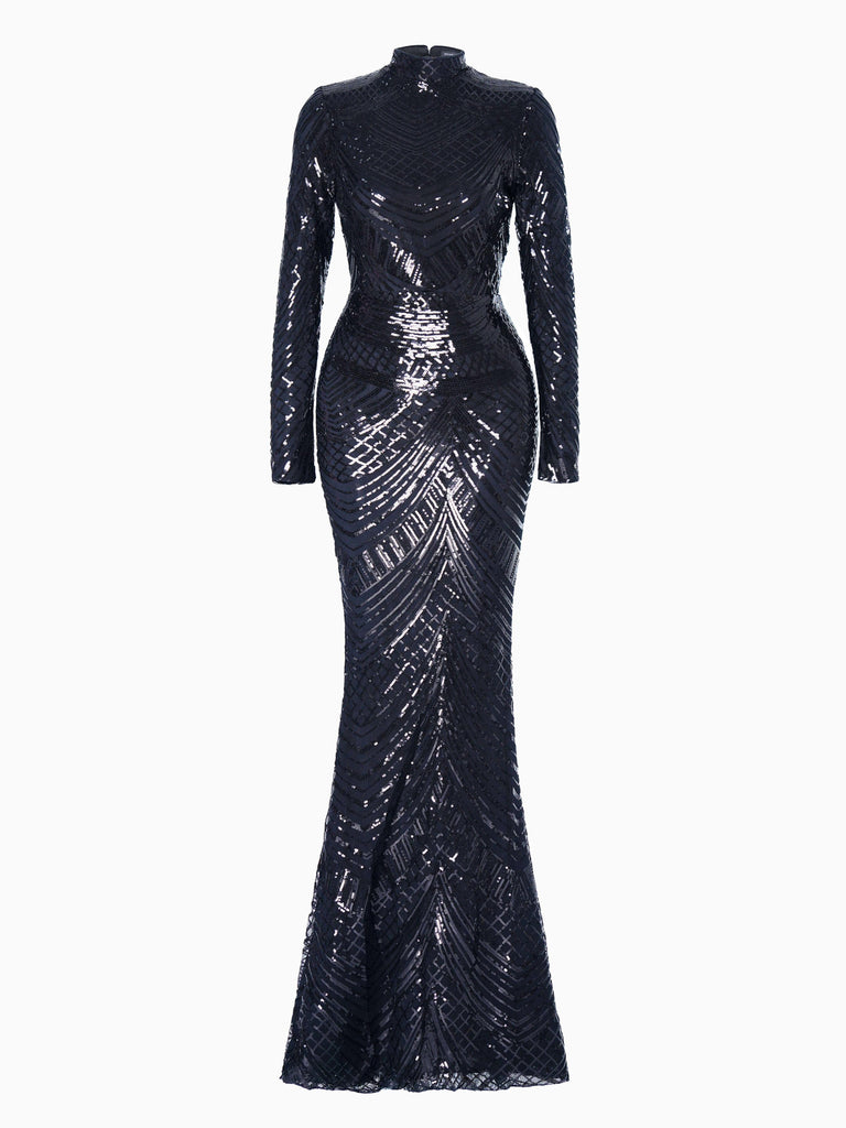 Formal beautiful dress | Mock Neck Formal Mermaid Prom Dress - Ideal for formal