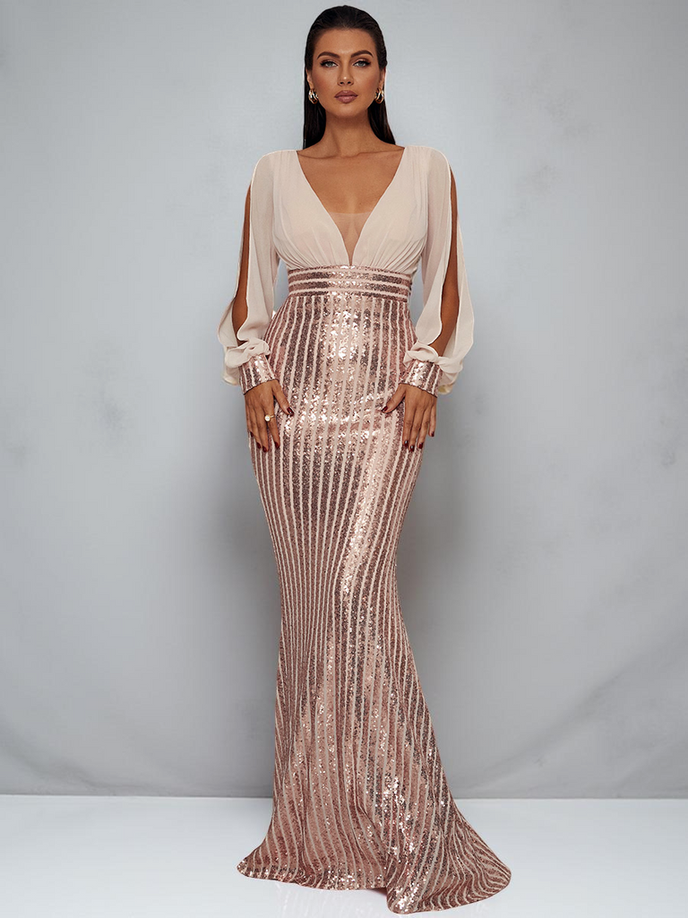 Stylish beautiful dress | Mermaid Cutout Prom Dress - Ideal for special occasions