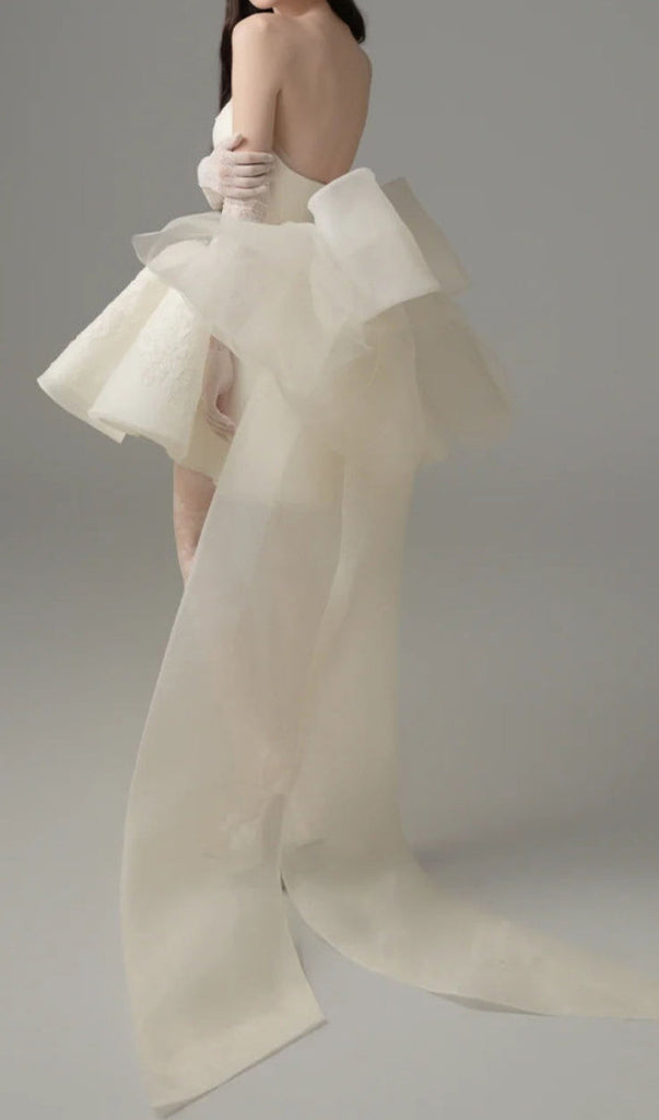 Shop  beautiful dress - Perfect for special occasions | Dervla Strapless Bow Mini Dress