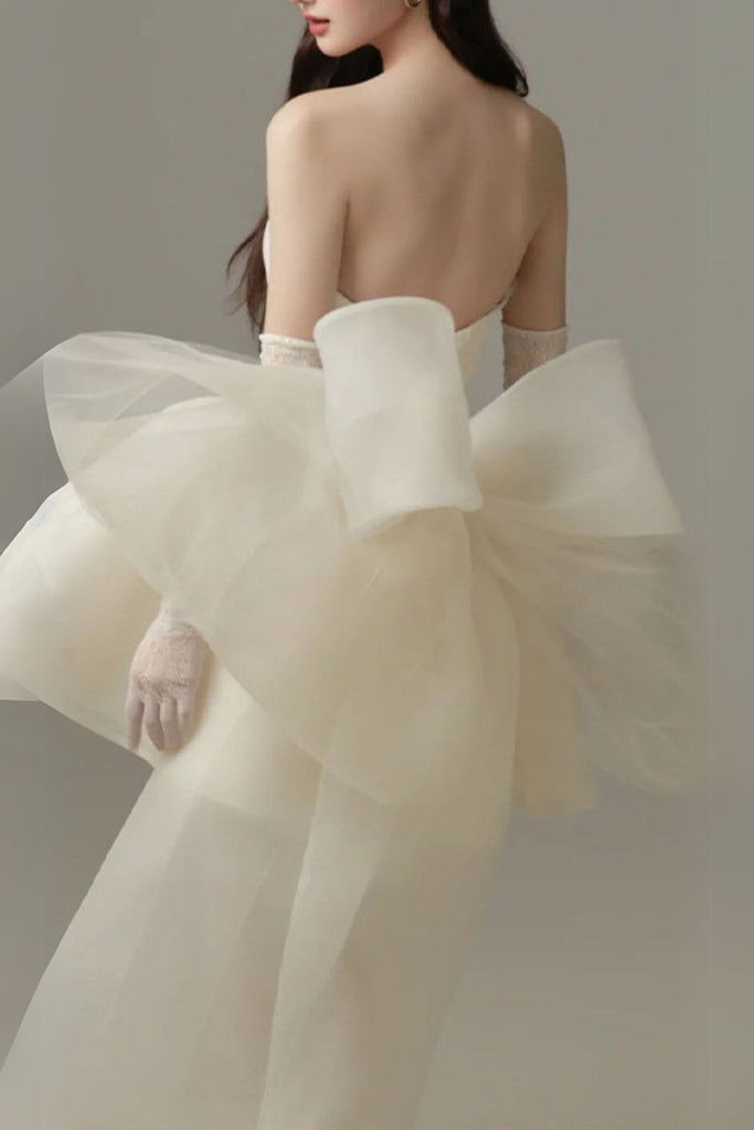 Stylish beautiful dress | Dervla Strapless Bow Mini Dress - Ideal for special occasions