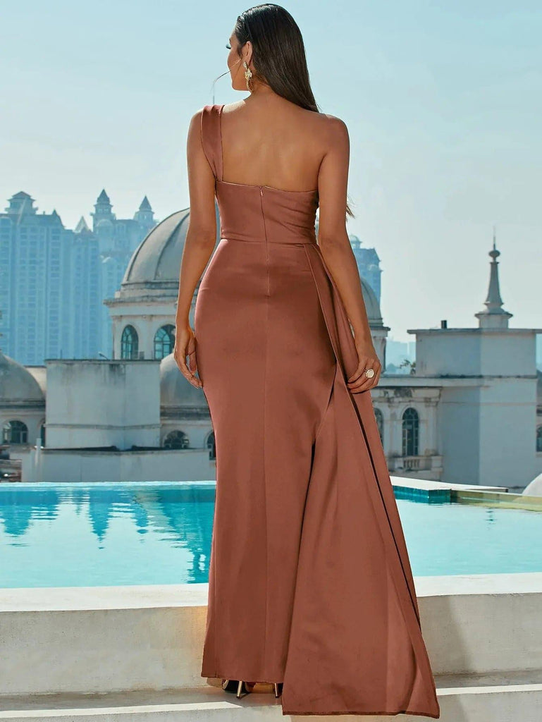 Draping Maxi Prom Dress - Stylish beautiful dress for special occasions | Buy Online