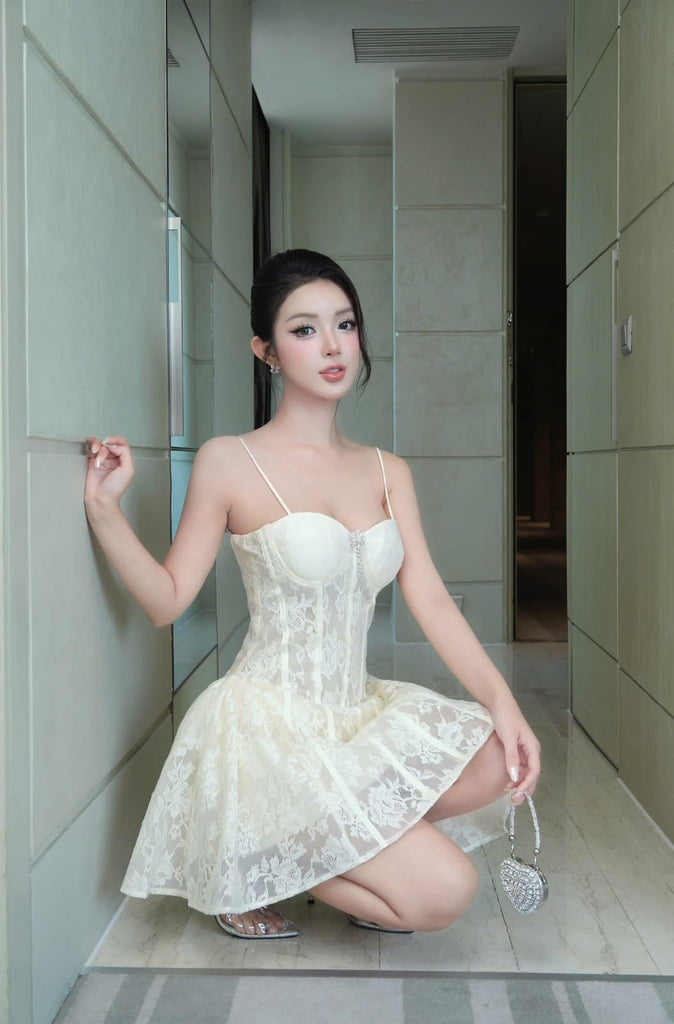 Stylish beautiful dress | Camilla Corset Lace Mini Dress - Ideal for special occasions