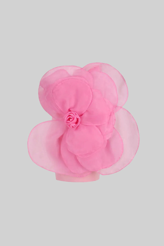 Stylish pink dress | bonnie 3D Voluminous Organza Floral Mini Dress - Pink - Ideal for special occasions