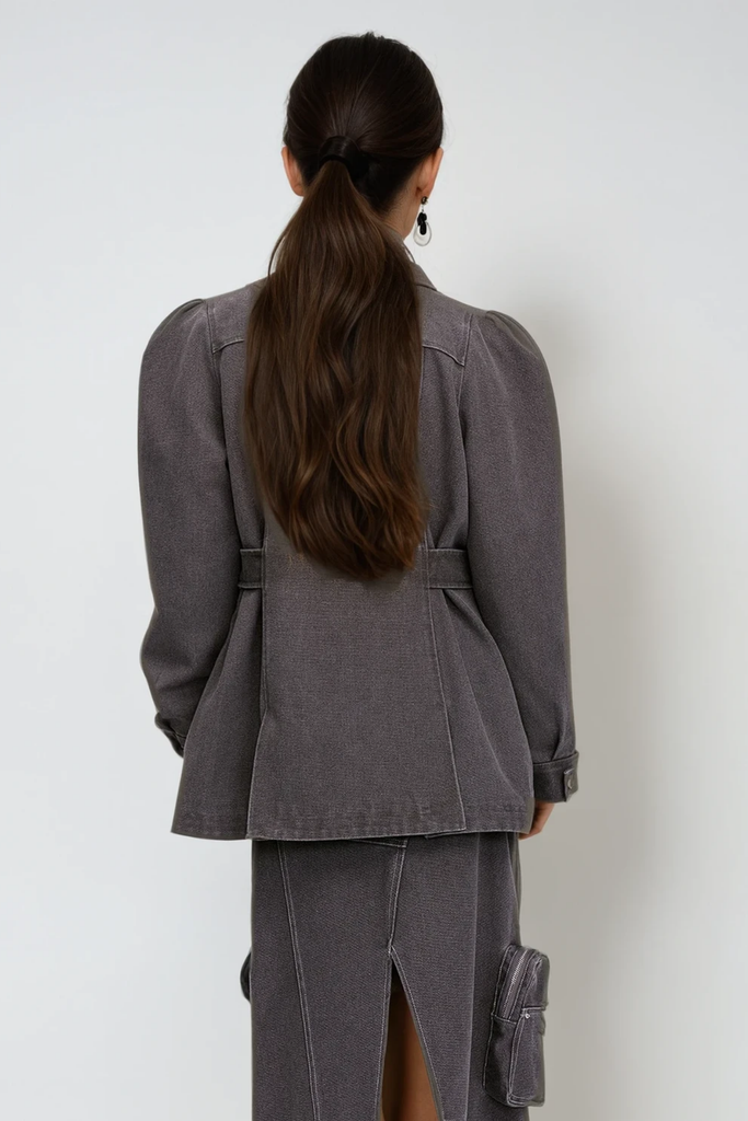 Stylish beautiful dress | Davi Pocket Denim Jacket - Ideal for special occasions