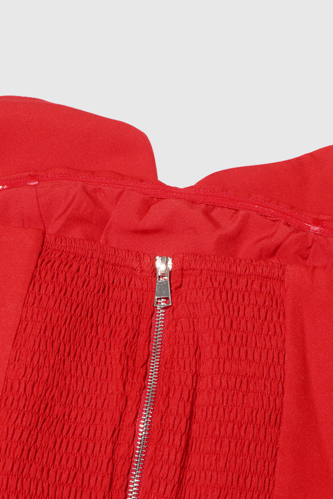 Shop  red dress - Perfect for special occasions | Amiri Flower Off Shoulder Top In Red