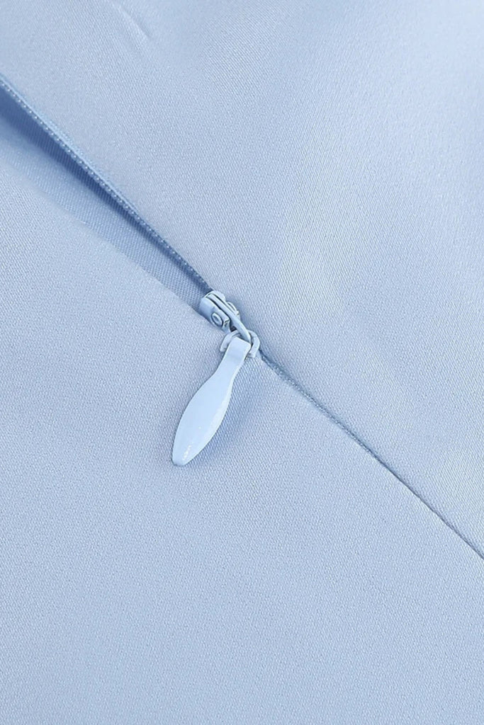 Stylish blue dress | bonnie 3D Voluminous Organza Floral Mini Dress - Blue - Ideal for special occasions