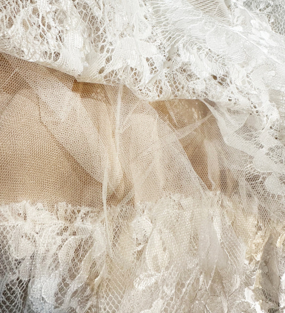 Stylish white dress | Sleeveless Stand Collar Lace Tutu mini dress in white - Ideal for special occasions