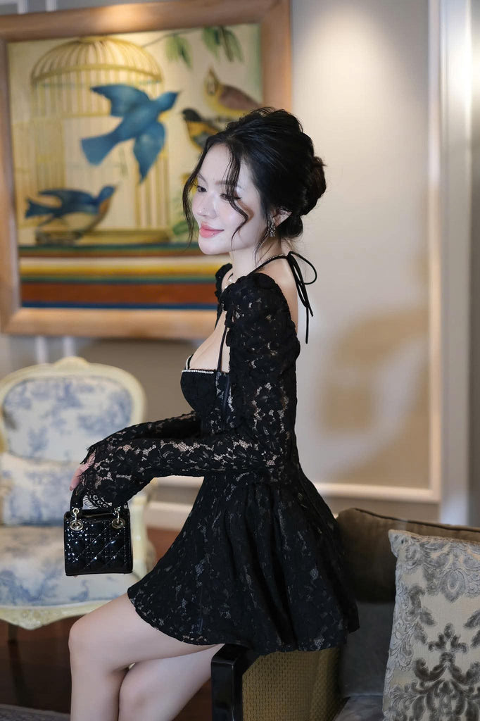 Stylish beautiful dress | Valerie Lace Cortset Mini Dress - Ideal for special occasions