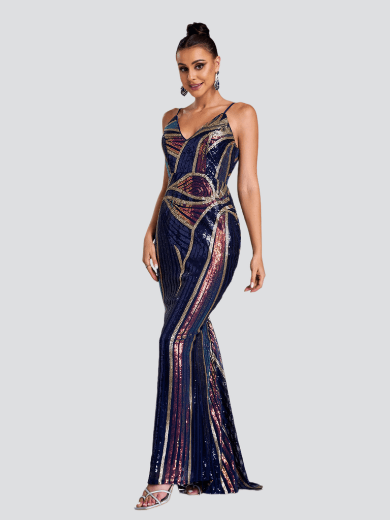Sexy Spaghetti Sequin Prom Maxi Dress - Sexy beautiful dress for special occasions | Buy Online