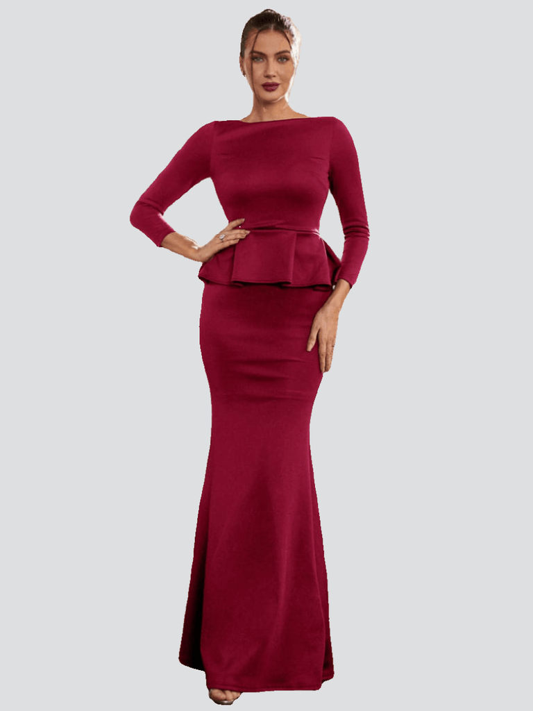 Stylish beautiful dress | Crew Neck Mermaid Evening Dress - Ideal for special occasions