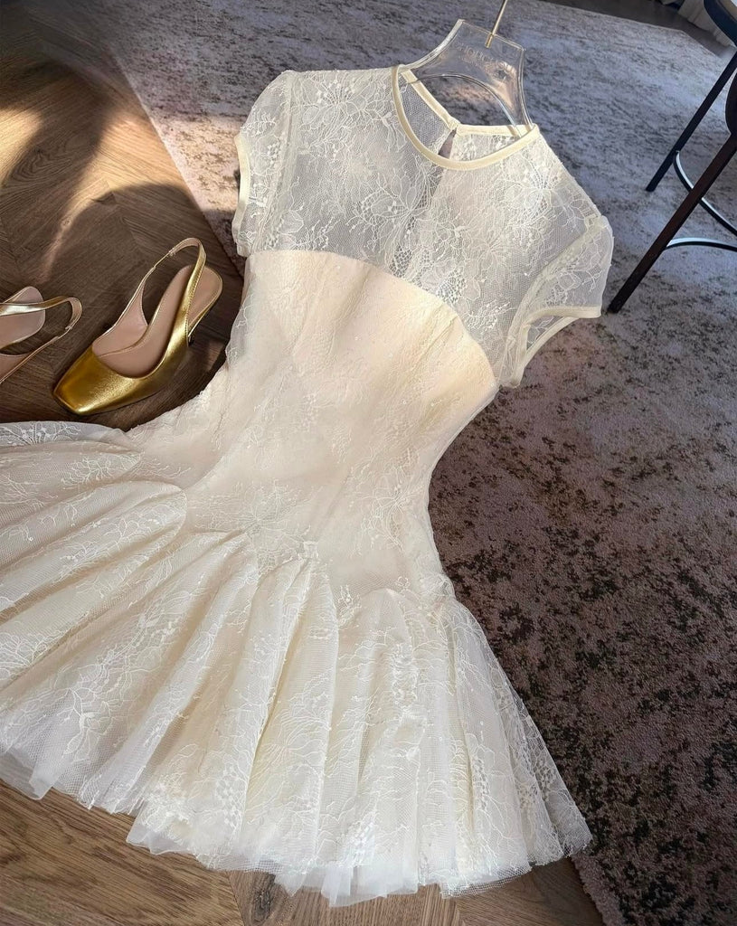 Sarah Lace Mini Dress - Stylish beautiful dress for special occasions | Buy Online