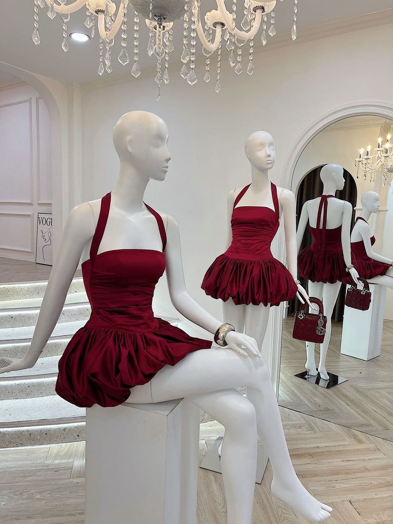 Shop  beautiful dress - Perfect for special occasions | Rosetta Halter Bubble Mini Dress