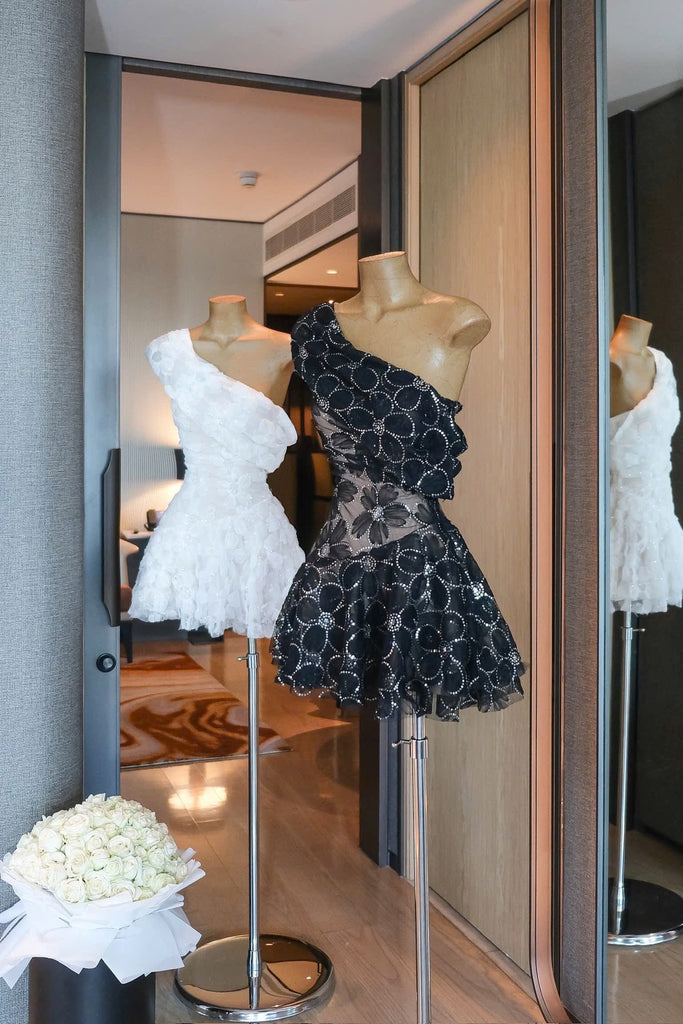 Shop  beautiful dress - Perfect for special occasions | Nicola Asymmetry Mini Dress