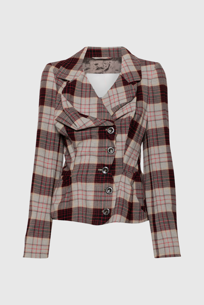 Dashawn Grid Lapel Jacket - Stylish beautiful dress for special occasions | Buy Online