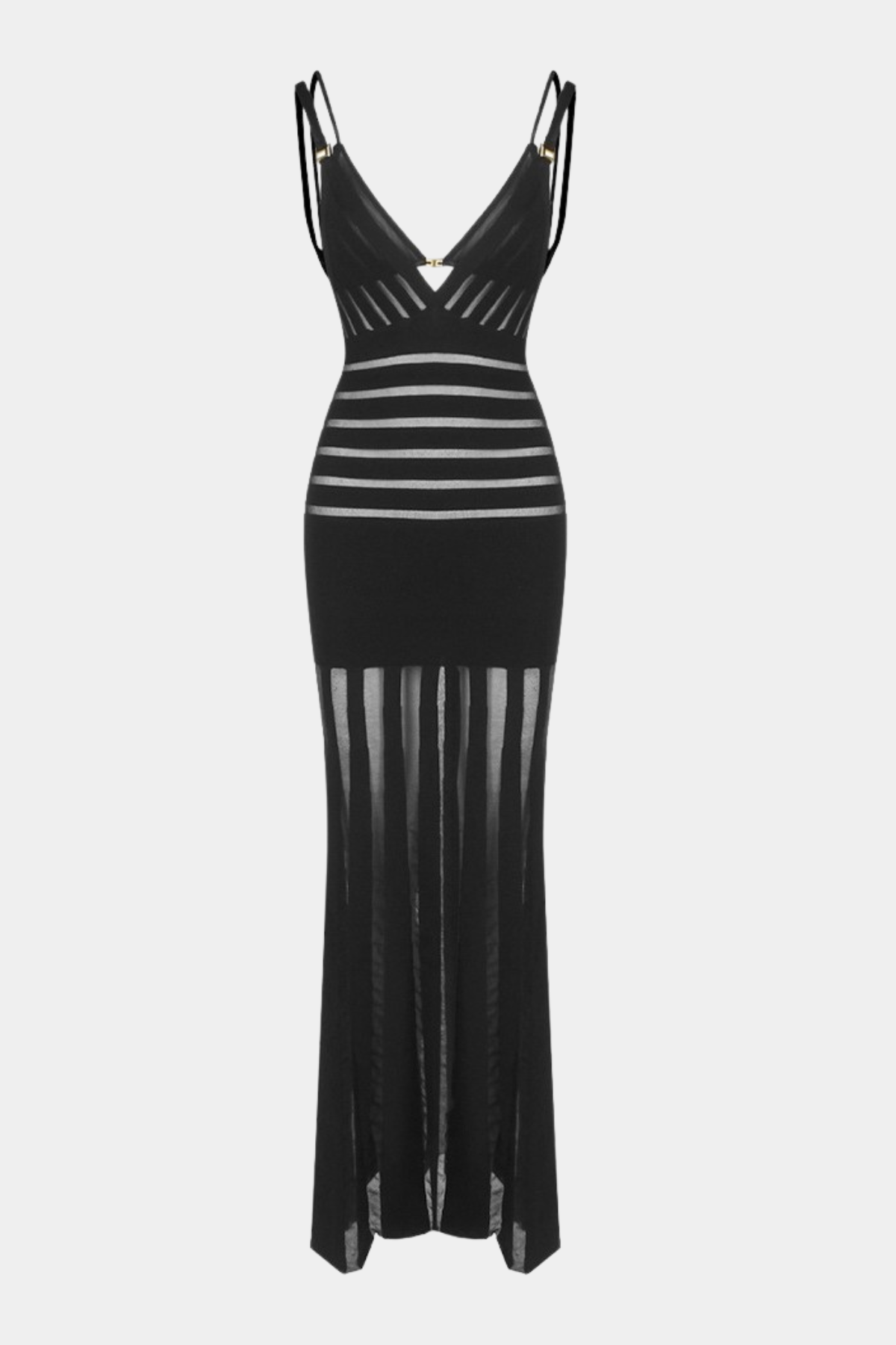 Chenelle Semi-sheer Knit Maxi Dress